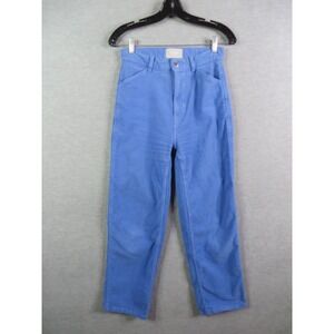 Everlane‎ Womens Pants 0 Blue Straight Organic Cotton Baggy Career Capsule